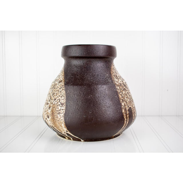 1970s Mid-Century Modern Lapid Pottery "Splat Lava" Hand-Painted Vase by Fiby For Sale In Minneapolis - Image 6 of 16