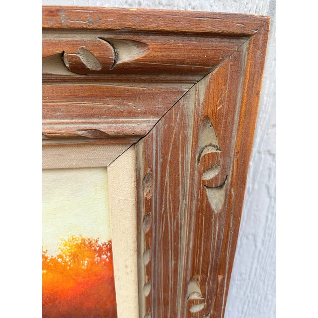 1980s Original Signed Sid Mountain 'October' Oil Painting, Framed For Sale - Image 15 of 15