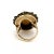Contemporary Late 20th Century 17302 - Garnet & Seed Pearls 14k Yellow Gold Cluster Ring, Size 4 For Sale - Image 3 of 5