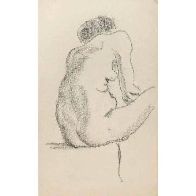 The Posing Nude is an original Drawing on ivory-colored paper realized by an anonymous artist in the early 20th century....