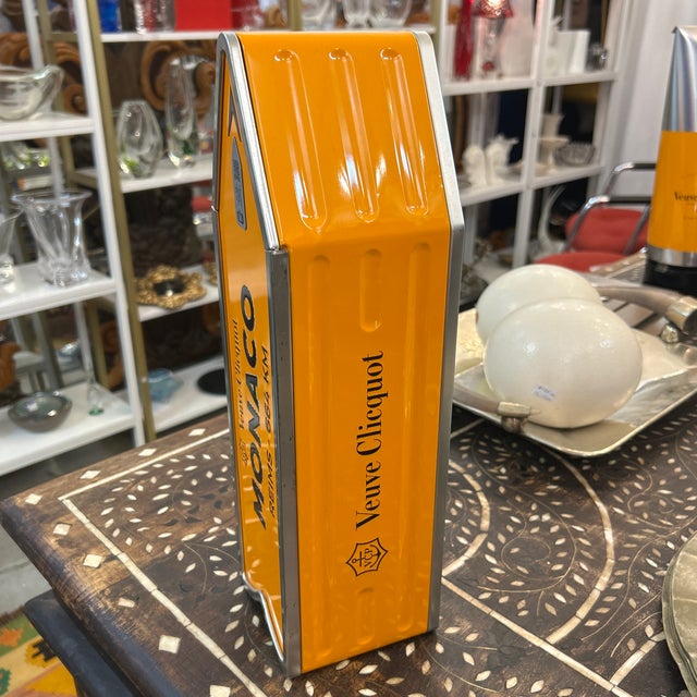 Orange Metal Veuve Clicquot Ponsardin Arrow Collection Slide - Open Carry Case/ Holder For Sale - Image 8 of 11