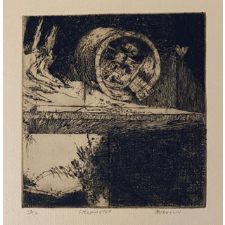 Robert A. Birmelin, Speedometer, American Modernist Abstract Etching For Sale