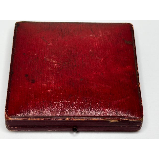 19th Century Scottish Silver Agricultural Prize Medal Ayrshire Cow & Calf Bull With Original Case For Sale - Image 17 of 18