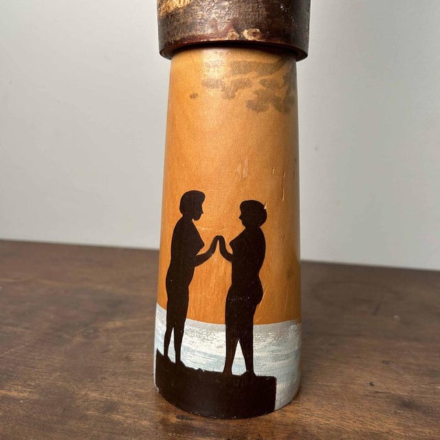 Vintage Kokeshi Figurine, 1960s For Sale - Image 4 of 14