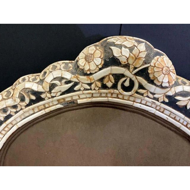 Anglo-Indian Bone-Inlaid Throne Armchair, India For Sale - Image 10 of 15