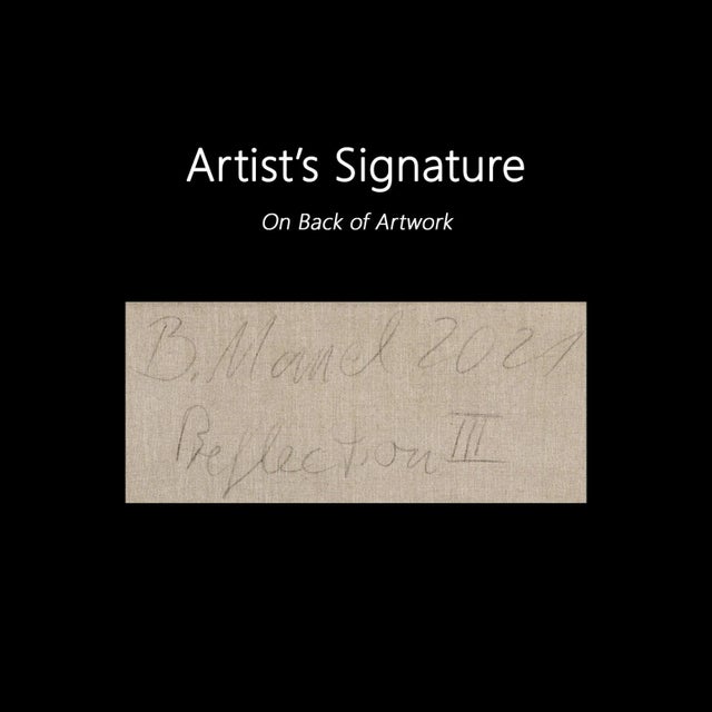 "Reflection III" Contemporary Abstract Seascape Oil Painting by Bettina Mauel For Sale - Image 10 of 10