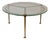 Large Round Glass Table in Forged Bronze by Lothar Klute, 1980s For Sale