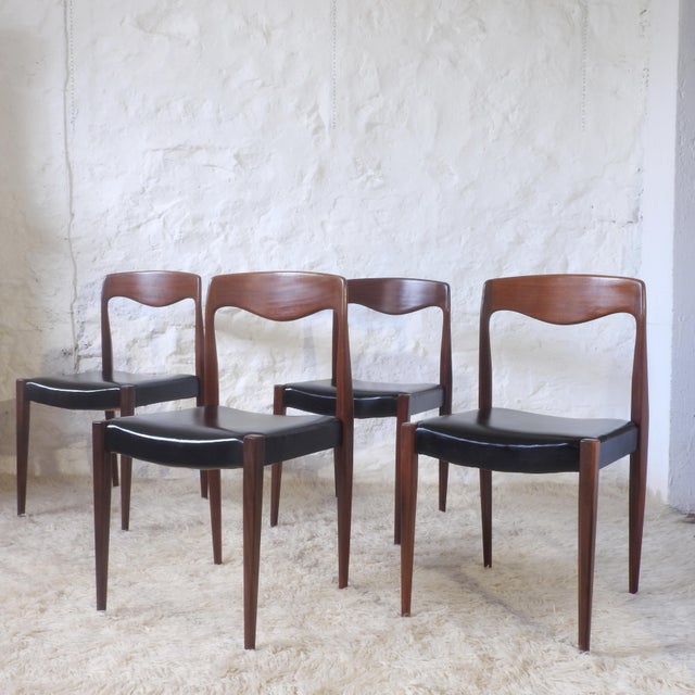 Scandinavian Style Dining Chairs, France, 1960s, Set of 4 For Sale - Image 17 of 17