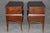 Pair Regency Style Gilt Accent 2 Drawer Nightstands by Auffray For Sale - Image 4 of 10
