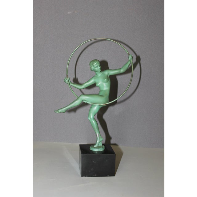 Art Cast Hoop Dancer Babbitt by Briand 1930 For Sale - Image 9 of 14