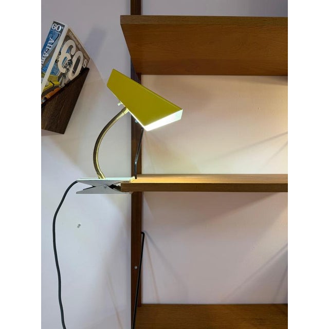Metal Yellow Gold Clamp Lamp by Hoso For Sale - Image 7 of 11