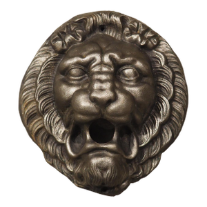 Circa 1920s French Cast Iron Lion Fountain Feature, Spout