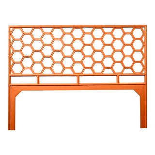 Honeycomb Headboard King - Orange For Sale