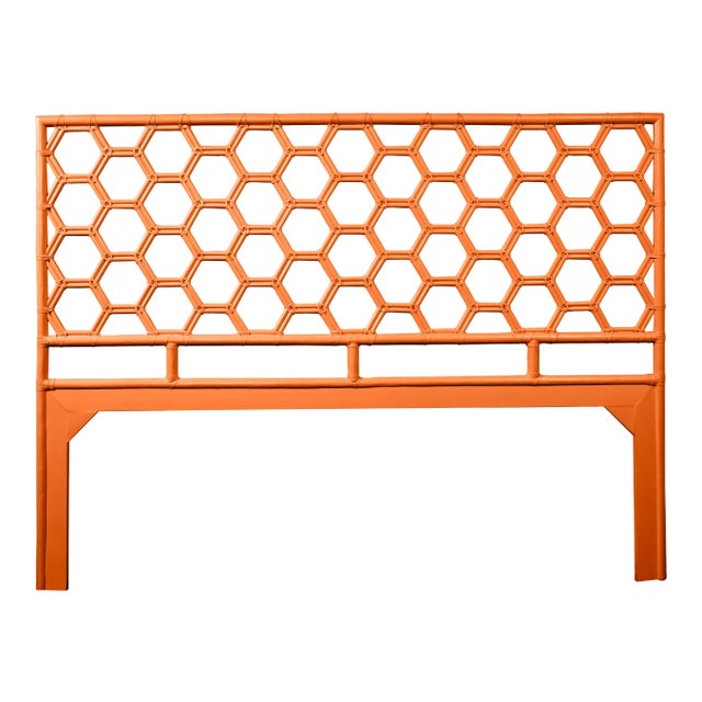 Honeycomb Headboard King - Orange For Sale