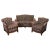 Victorian Fabric Bergere Suite Sofa and Armchairs, Set of 3 For Sale - Image 17 of 17