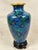 Metal Vintage Cloisonné Vase on Stand For Sale - Image 7 of 8