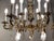 1950s Brass & Crystal 15 Light 3 Tier Chandelier For Sale - Image 12 of 13
