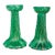 Pair of Signed Archimede Seguso / Tiffany & Co. Murano Glass Twist Candlesticks For Sale