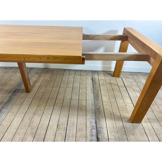 Extendable Table in Oiled Elm from Maison Regain, 1970s For Sale - Image 9 of 13