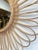 Tan Vintage French Round Rattan Wall Mirror, 1960s For Sale - Image 8 of 13