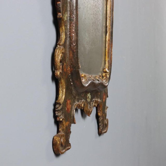 Lacquered and Painted Wood Countertop Mirror For Sale - Image 9 of 11