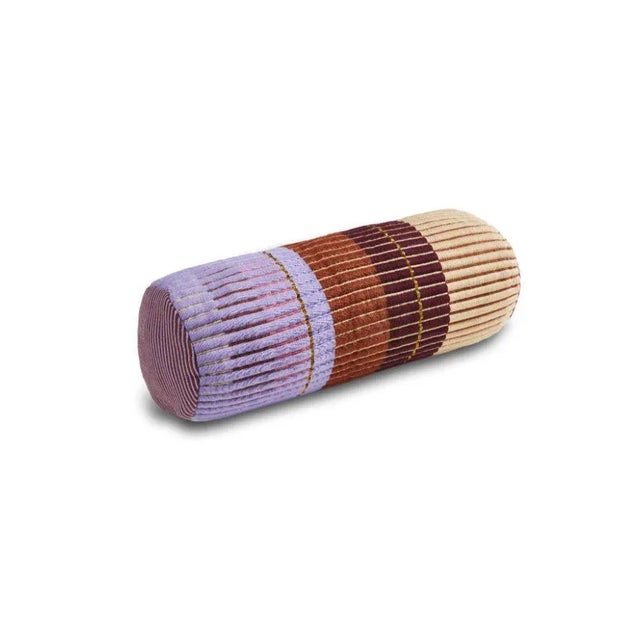 Chumbes cylinder cushion by Mae Engelgeer. Materials: 100% Cotton. Technique: Hand-woven in Colombia. Dimensions: W 60 x H...