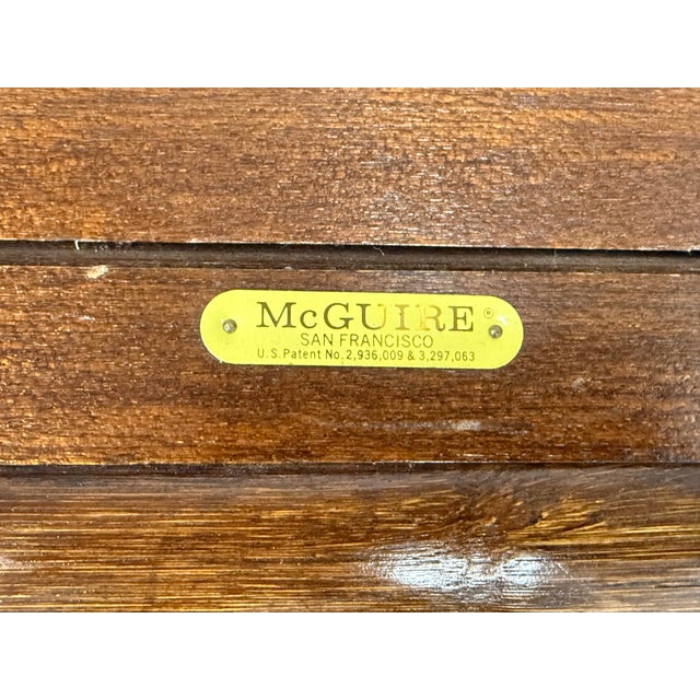 McGuire Furniture Bamboo Sofa, Vintage For Sale - Image 10 of 12