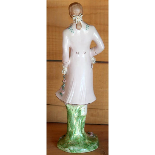 Vintage Lee Wollard China Porcelain Gentleman's Lace Figurine Lynn Signed For Sale - Image 4 of 8