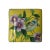Yellow Contemporary Yellow Flower Painting Square Porcelain Box - Jewelry Box For Sale - Image 8 of 8