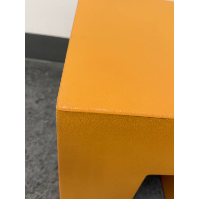 Massimo and Lella Vignelli Lella & Massimo Vignelli for Heller Vignelli Cube Stool, Outdoor For Sale - Image 4 of 12