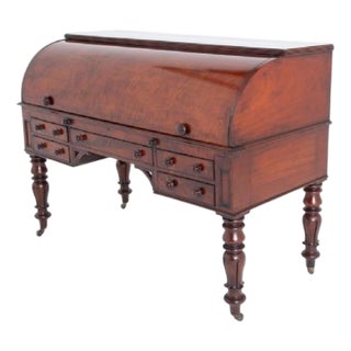 William IV Roll Top Desk in Mahogany For Sale