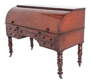 William IV Roll Top Desk in Mahogany