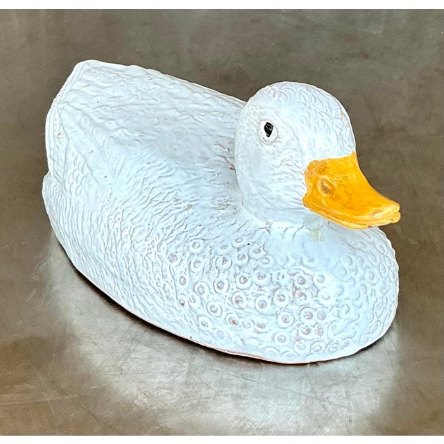 Ceramic Vintage Mid-Century Modern Raymor Glazed Ceramic Duck For Sale - Image 7 of 12