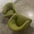 Green Mid-20th Century Art Deco to Mid-Century Modern Green Bucket or Barrel Style Accent or Lounge Chairs a Pair For Sale - Image 8 of 12