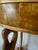 1980s Italian Hollywood Regency Oyster Burl Kidney Console Table With Carved Swans For Sale - Image 10 of 12