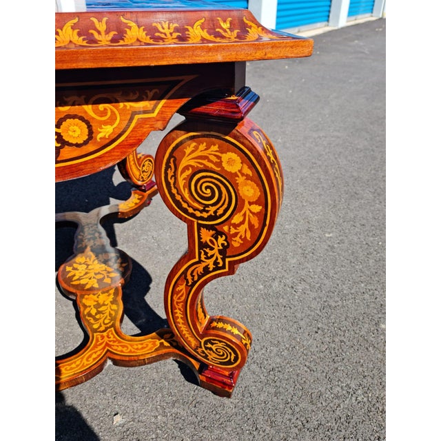 French Style Coffe/Tea Side/Center Table With Scrolled Legs For Sale In New York - Image 6 of 13