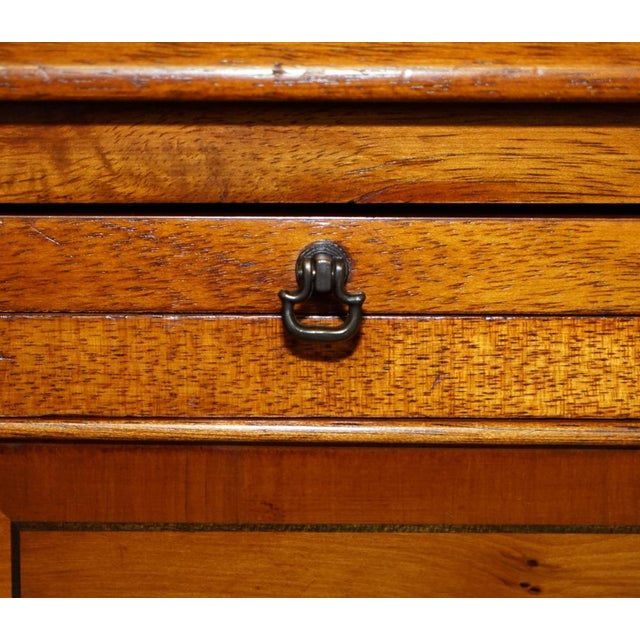 Brown Vintage Burr Yew Wood Side Tables, Set of 2 For Sale - Image 8 of 18