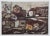 Impressionist Bogdan Grom, Rustic Scene, Lithograph For Sale - Image 3 of 3