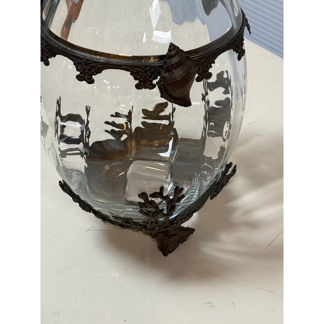 Castilian Imports Crystal + Brass Egg For Sale - Image 9 of 12