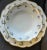 Elegant vintage KPM large serving bowl and platter with hand painted gold trim and blue and gold design. Porcelain the...