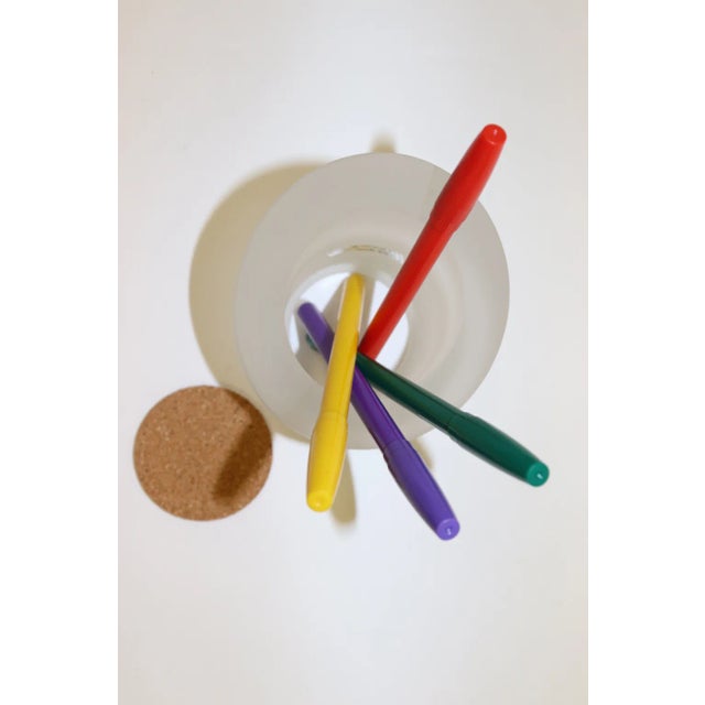 Itre Mid-Century Modern Murano Glass Pencil Holder For Sale - Image 4 of 11