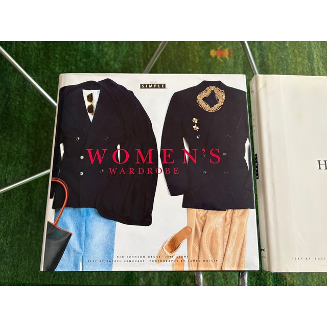 Vintage Chic Simple “Home” & “Women’s Wardrobe” Coffee Table Books – Set of 2 For Sale - Image 9 of 12