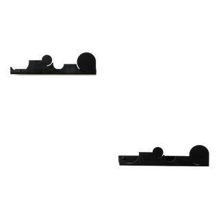 NVMD Clounds Floating Shelf in Black Steel from EMKO, Set of 2 For Sale