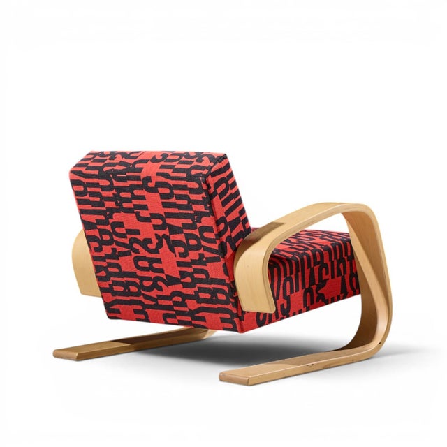 Wood Alvar Aalto Armchair 400 Tank Mid Century Bentwood Lounge Chair For Sale - Image 7 of 10
