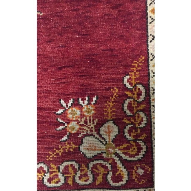 Vintage Turkish Oushak Rug 3'6 X 6'7 For Sale - Image 4 of 8