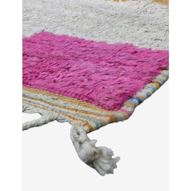 Tribal Sunset Handwoven Berber Wool Rug - 9.4 X 6.6 Ft For Sale - Image 3 of 8