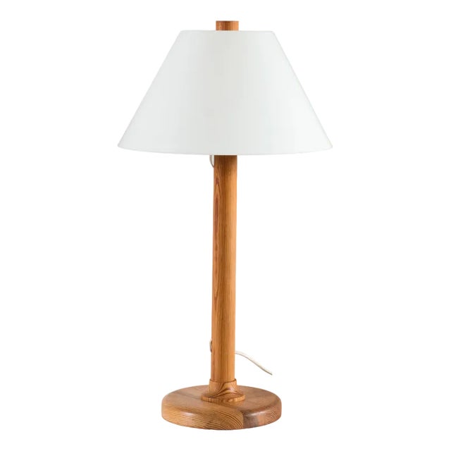 Pine & Acrylic Glass Table Lamp, Sweden For Sale