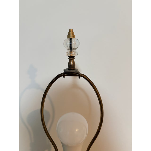 Vintage Wildwood Cut Crystal Wheat & Brass Table Lamp, Circa 1970s For Sale In Detroit - Image 6 of 10