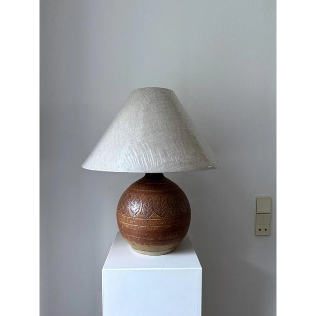 Nis Stougaard Stoneware Table Lamp For Sale In Los Angeles - Image 6 of 10