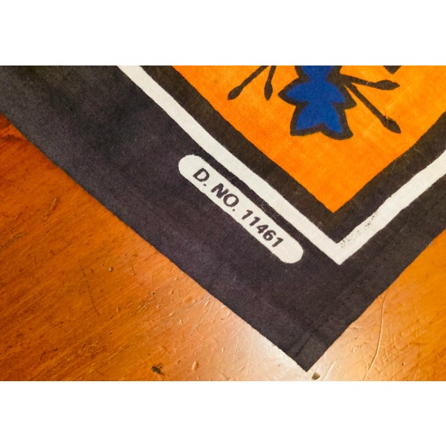2000 - 2009 2000s African Graphic Textile for Covering Small Table For Sale - Image 5 of 9